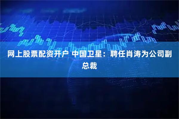 网上股票配资开户 中国卫星：聘任肖涛为公司副总裁